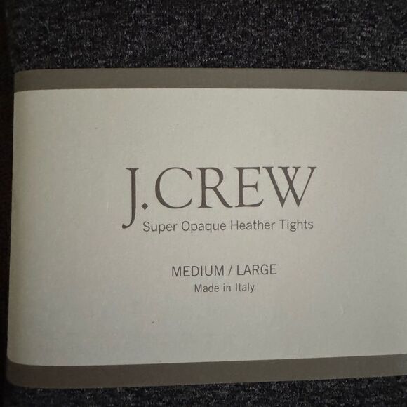 NWT J. Crew Heather Gray Super Opaque Tights Size M/L - Picture 5 of 7